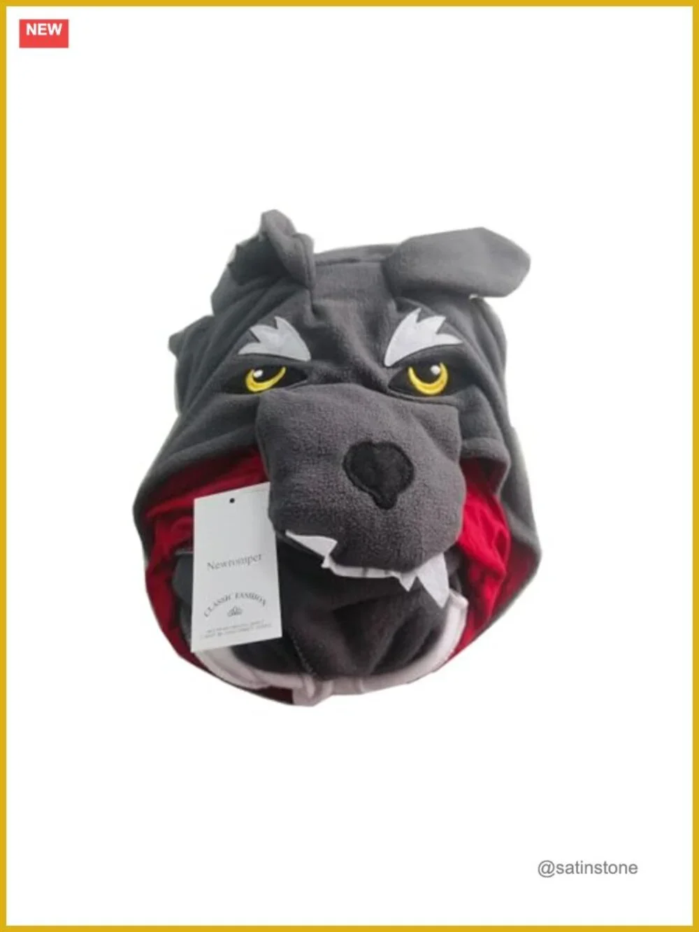 Polar Fleece Onesie Cosplay Costume Halloween Outwear with Hood, Button